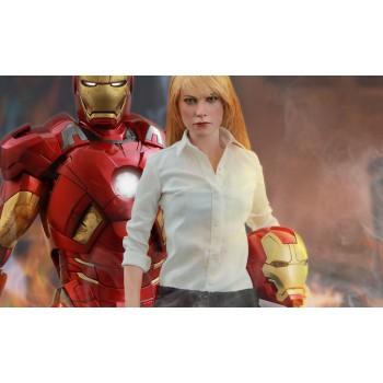 Iron Man 3 Movie Masterpiece Action Figure 2-Pack 1/6 Mark IX and Pepper Potts 30 cm